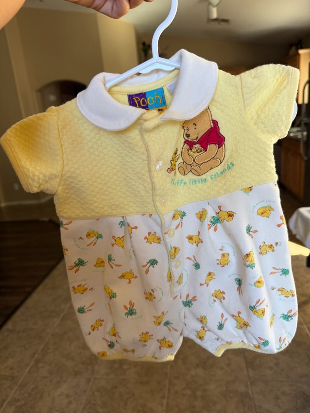 Vintage Winnie the pooh baby romper